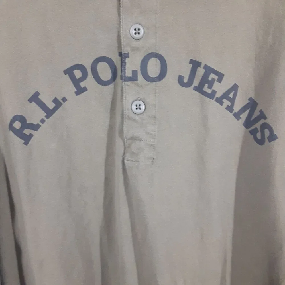 Ralph Lauren Adult Mens L Green R.L. Polo Jeans Short Sleeve Polo Shirt